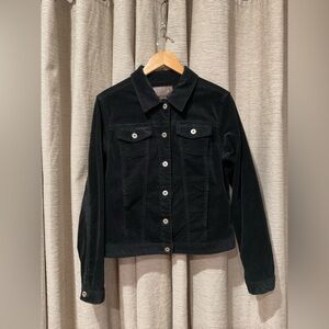 Lee Black Corduroy Jacket, Size Medium